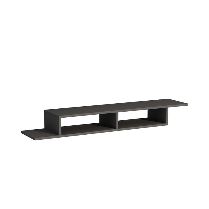 Hanah Home Muson Soporte TV Antracita, Ancho 120 cm, Profundidad 29.6 cm, Altura 18.2 cm, Tablero Partículas Melamina 18mm